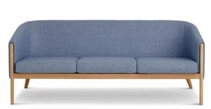 Mexico CL800 3 pers. sofa B193 cm. - Blå uldstof 370/14 